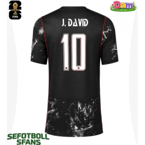 Kanada Jonathan David #10 Bortatröja Kvinnor VM 2026 Kortärmad